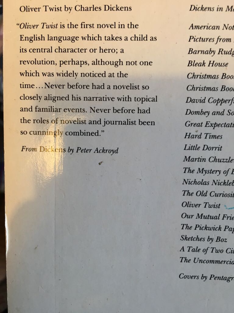 Oliver Twist - Charles Dickens (G E Fabbri Ltd) book collectible [Barcode 9780749307554] - Main Image 2