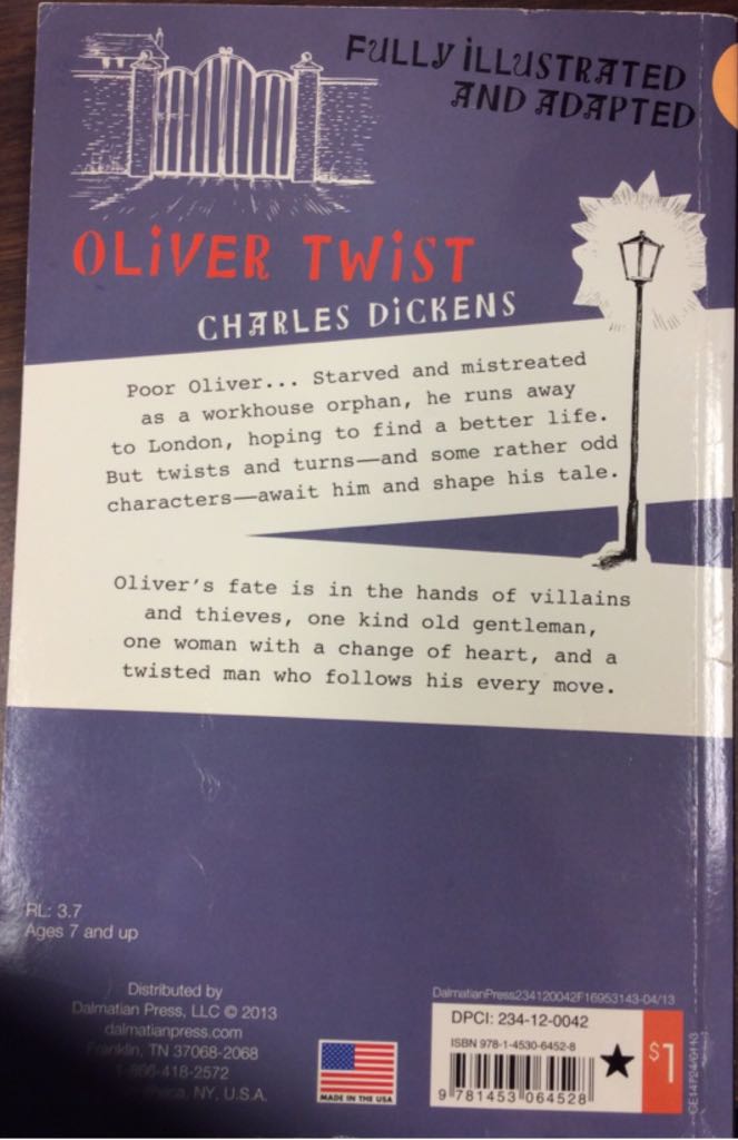 Oliver Twist - Charles Dickens (Dalmatian Press, LLC - Paperback) book collectible [Barcode 9781453064528] - Main Image 2