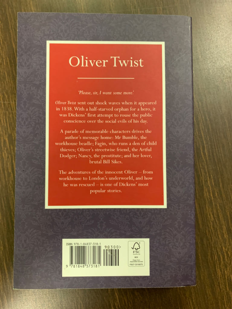 Oliver Twist - Charles Dickens (FSC - Paperback) book collectible [Barcode 9781848373181] - Main Image 2