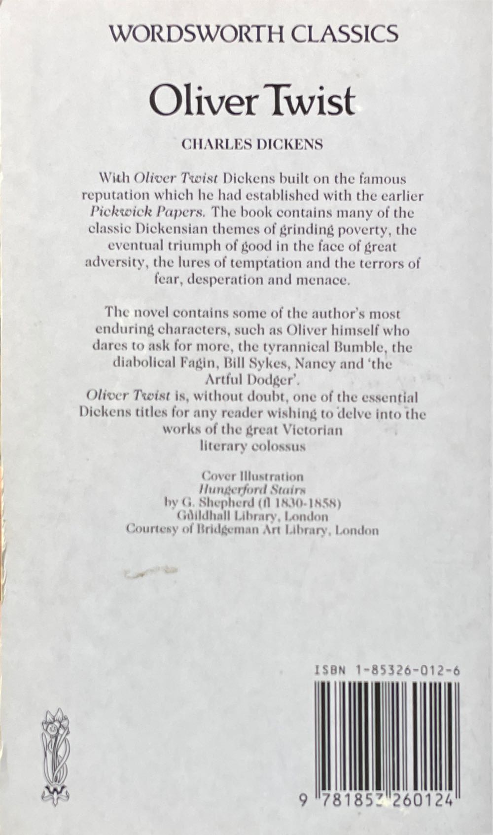 Oliver Twist - Charles Dickens (Wordsworth Classics - Paperback) book collectible [Barcode 9781853260124] - Main Image 2