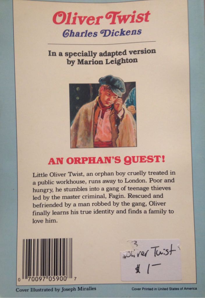 Oliver Twist  (Baronet Books - Paperback) book collectible - Main Image 2