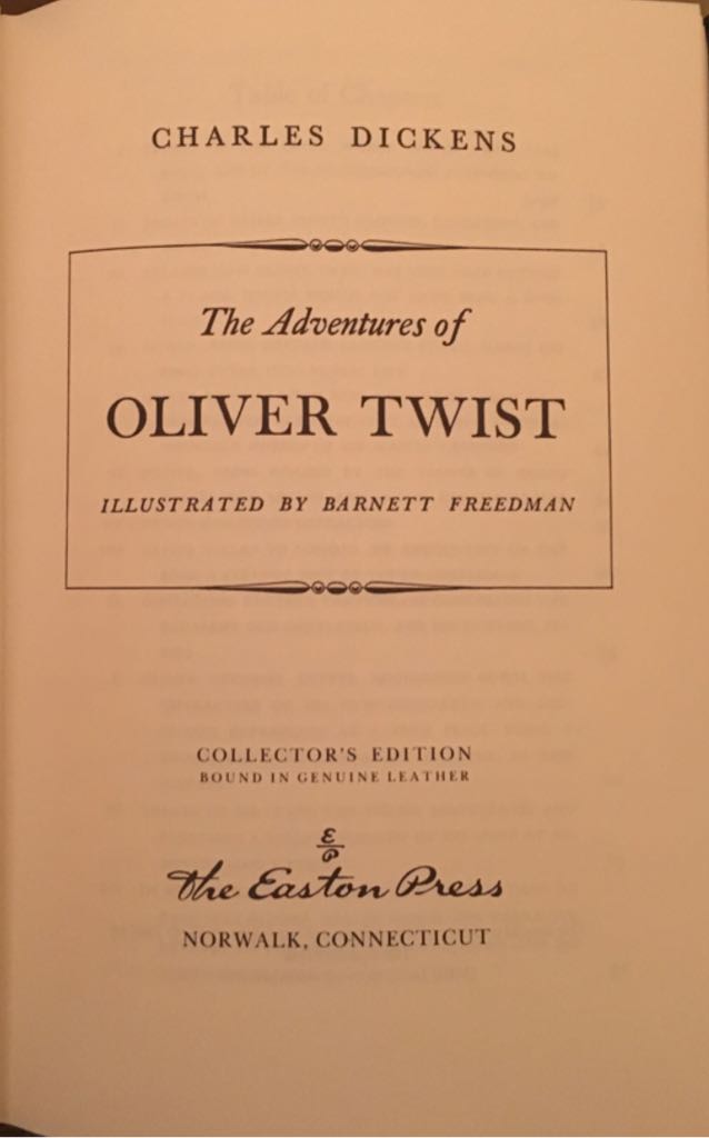 Oliver Twist - Charles Dickens (The Easton Press - Hardcover) book collectible - Main Image 2
