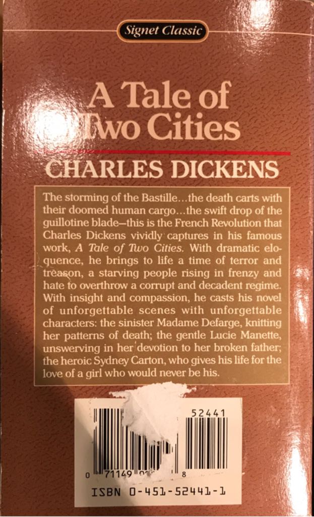 A Tale Of Two Cities - Charles Dickens (Wilco Publishing House - eBook) book collectible [Barcode 9780451524416] - Main Image 2