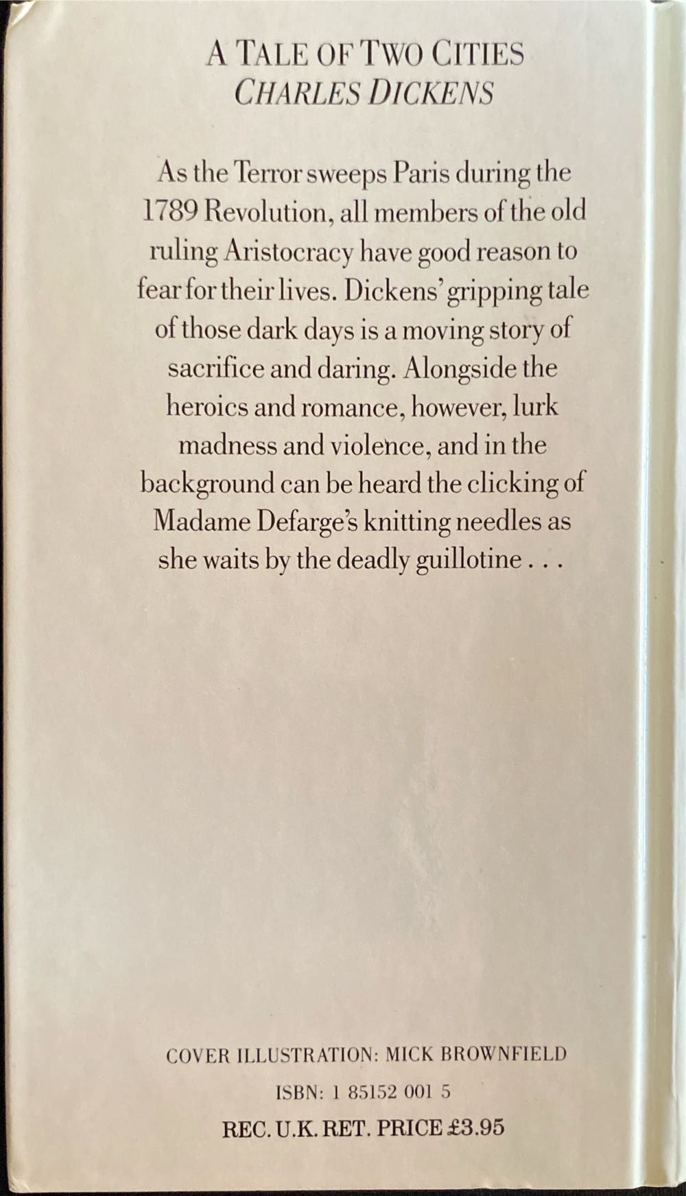 Tale Of Two Cities, A - Charles Dickens (Chancellor Press - Hardcover) book collectible [Barcode 9781851520015] - Main Image 2