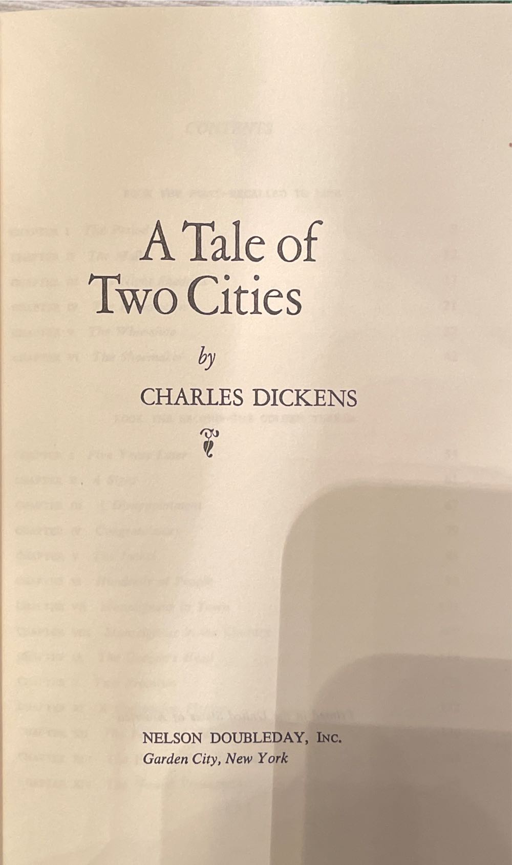 A Tale Of Two Cities - Charles Dickens (Nelson Doubleday - Hardcover) book collectible - Main Image 2