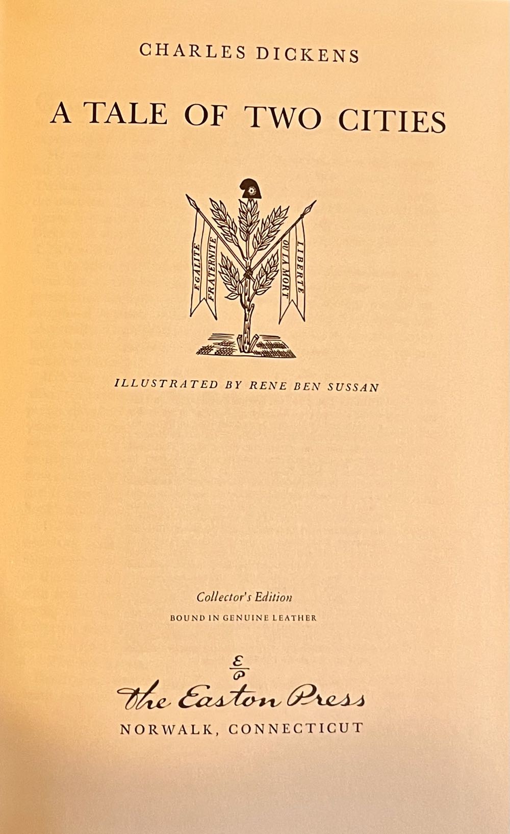 A Tale of Two Cities - Charles Dickens (Easton Press - Calf-Binding) book collectible - Main Image 3