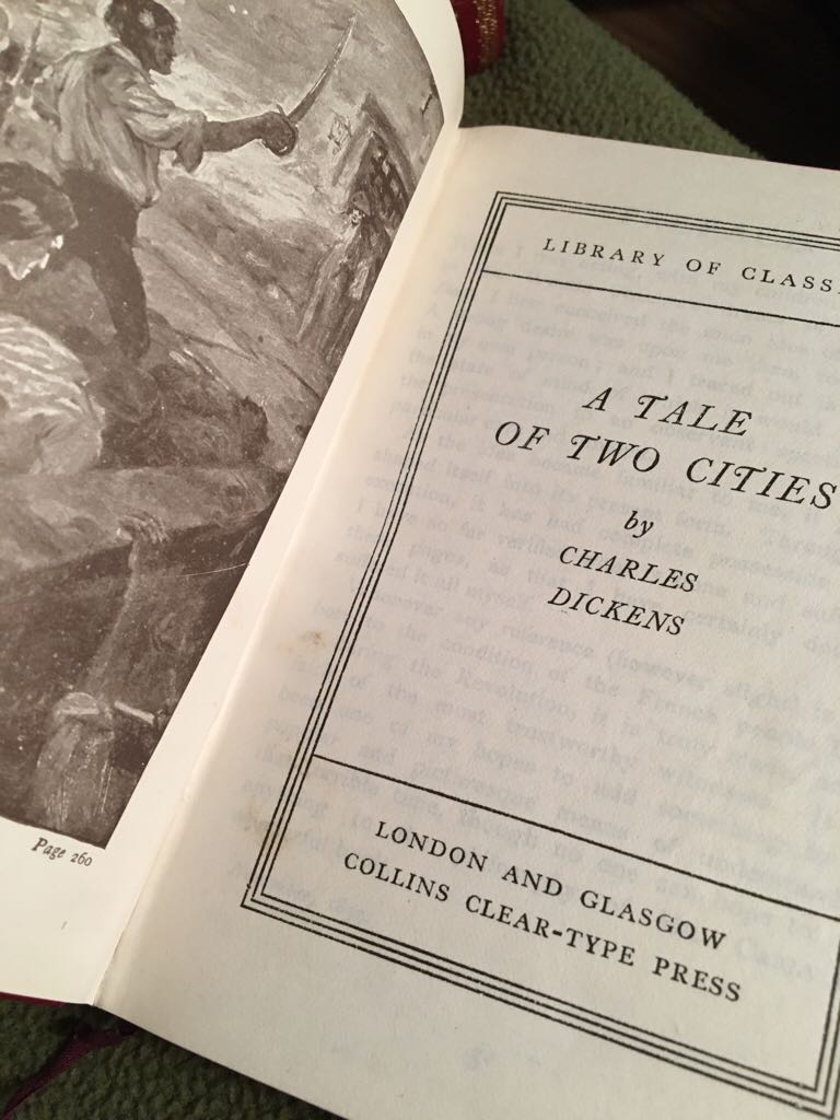 Tale Of Two Cities, A - Charles Dickens (Collins Clear -Type Press, London And Glasgow) book collectible - Main Image 2
