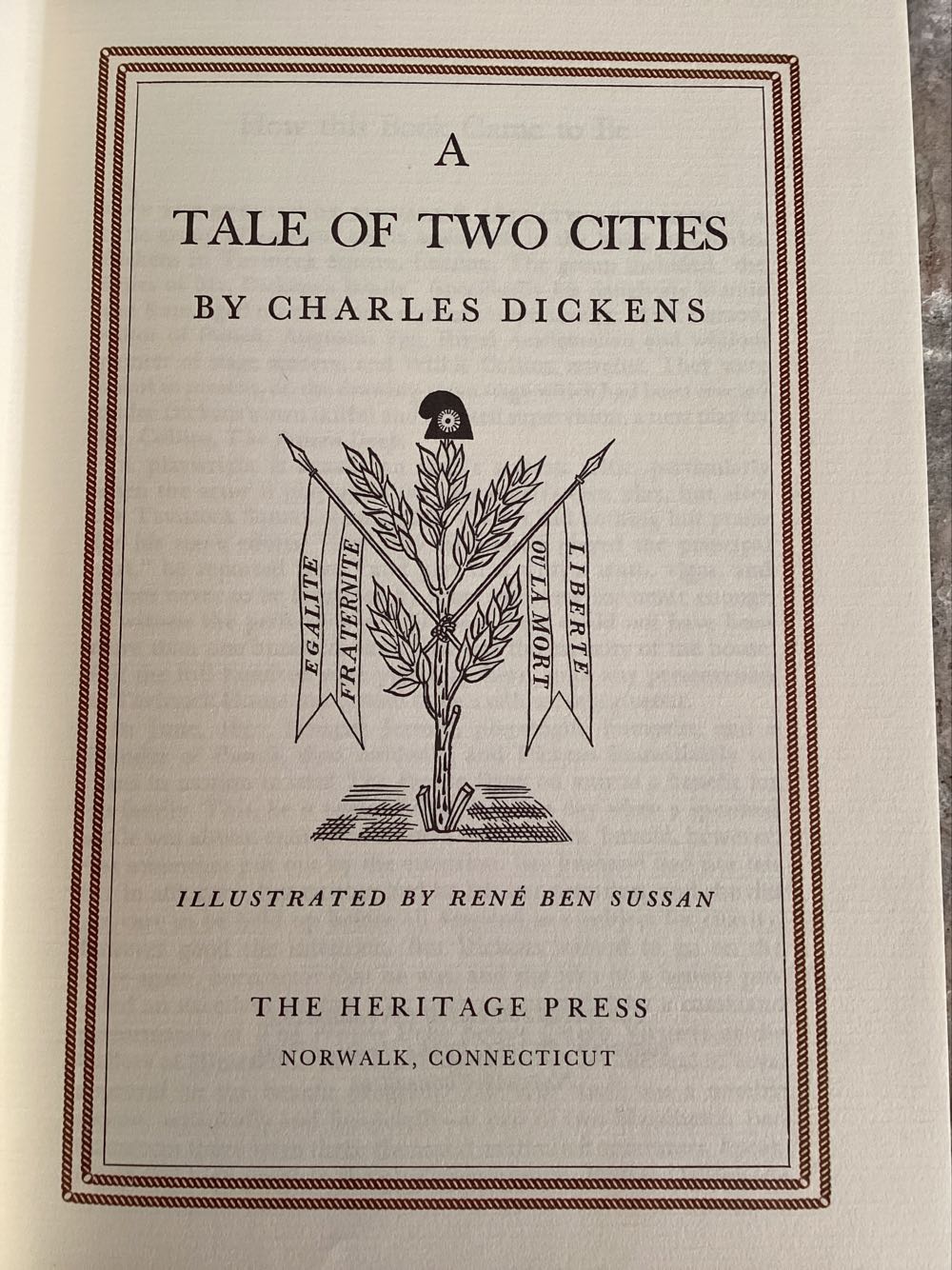 A Tale Of Two Cities - Dickens, Charles (Heritage Club - Hardcover) book collectible - Main Image 2