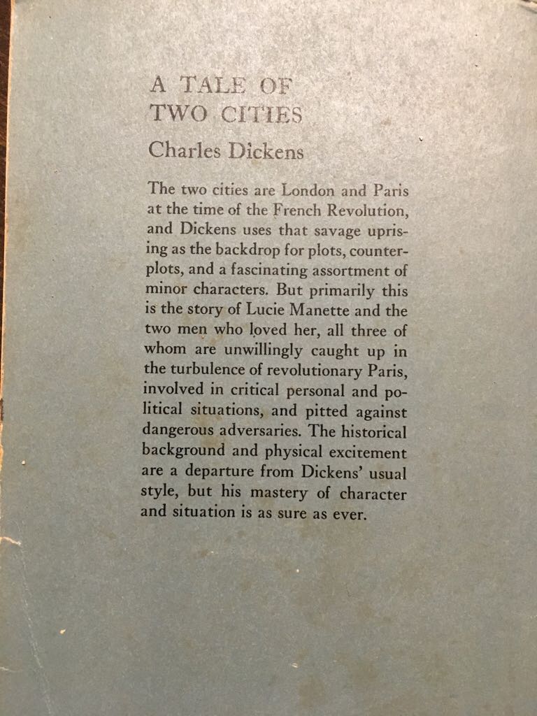 A Tale Of Two Cities - Dickens, Charles (Doubleday Dolphin Book - Paperback) book collectible - Main Image 2