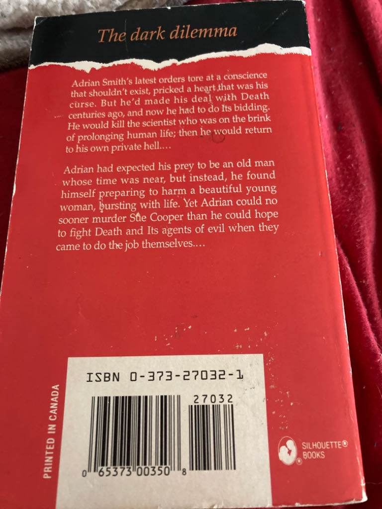 Kiss of Darkness - Sharon Brondos (Silhouette) book collectible [Barcode 9780373270323] - Main Image 2