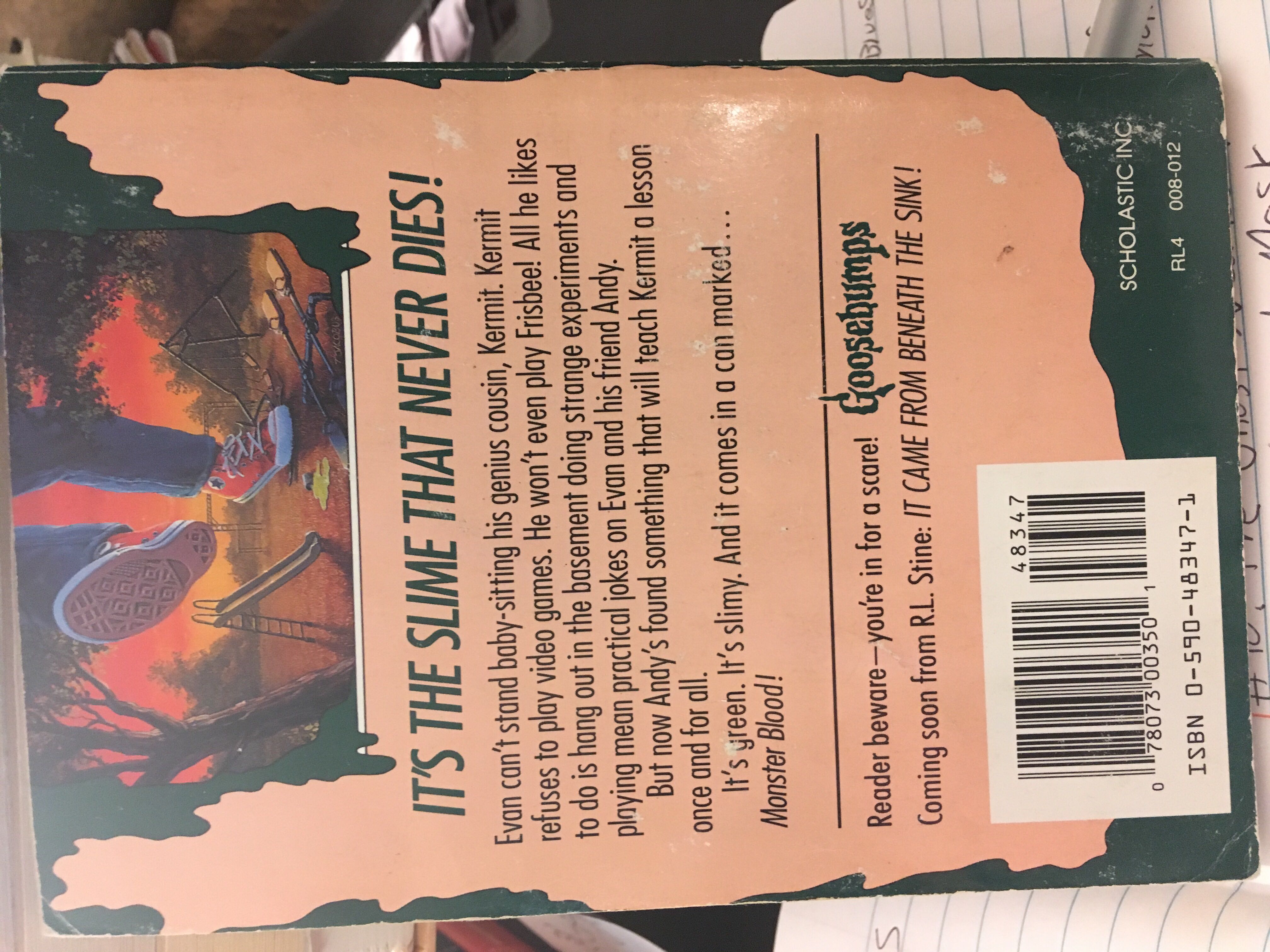 Monster Blood III - R. L. Stine (Paperback) book collectible [Barcode 0590483471] - Main Image 2