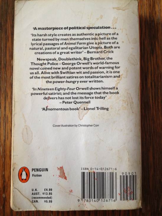 Nineteen Eighty-Four - George Orwell (Penguin - Paperback) book collectible [Barcode 9780140126716] - Main Image 2
