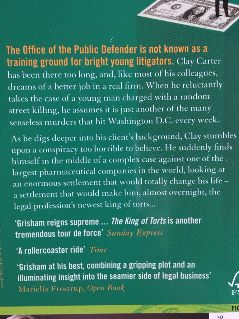 King Of Torts, The - John Grisham (Cornerstone Digital - Kindle) book collectible [Barcode 9781784751234] - Main Image 2