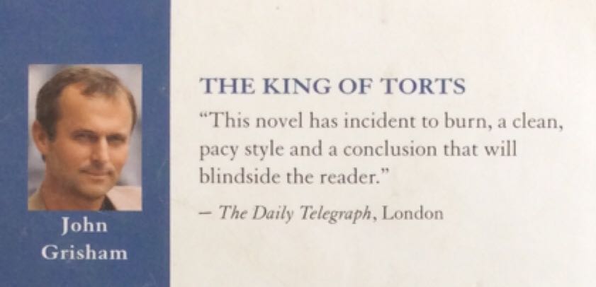 The King Of Torts - John Grisham (Doubleday - Hardcover) book collectible [Barcode 9781876590970] - Main Image 2