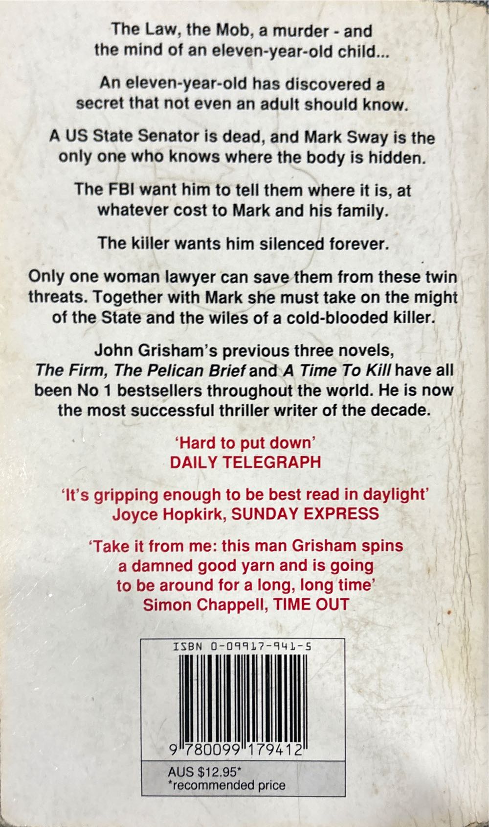 The Client - John Grisham (Random House - Paperback) book collectible [Barcode 9780099179412] - Main Image 2