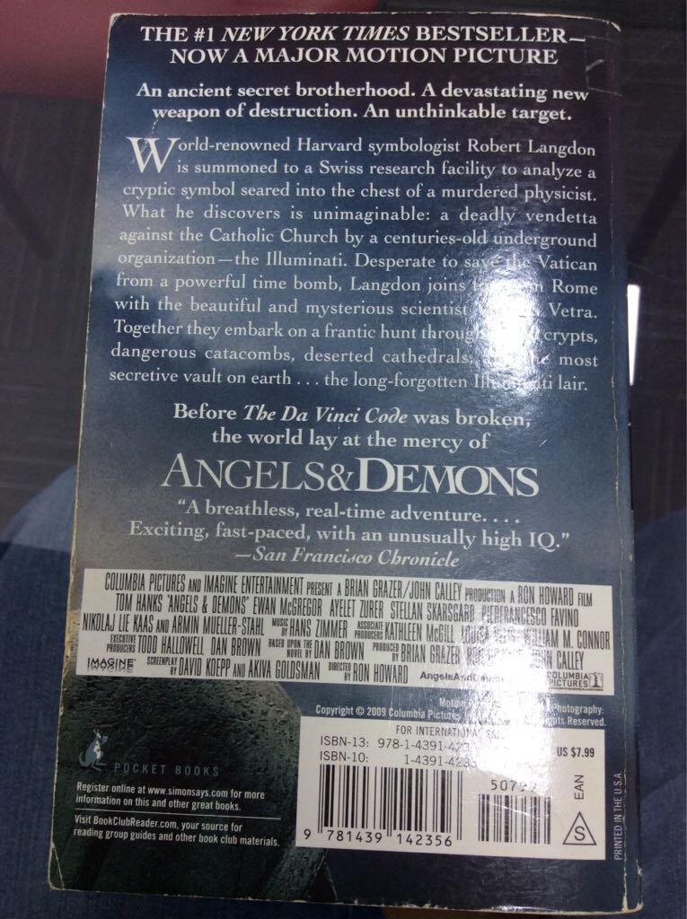 Angels and Demons - Dan Brown (Egully.com - Audiobook) book collectible [Barcode 9781439142356] - Main Image 2