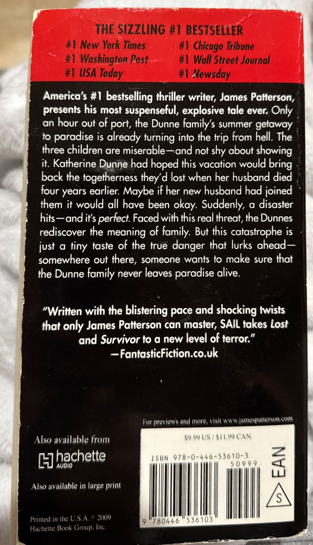 Sail - James Patterson (Grand Central Publishing - Paperback) book collectible [Barcode 9780446536103] - Main Image 2