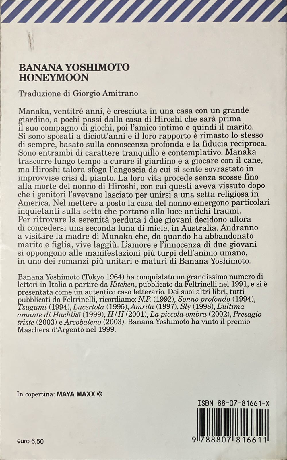 Honeymoon - Banana Yoshimoto (Feltrinelli - Paperback) book collectible [Barcode 9788807816611] - Main Image 2