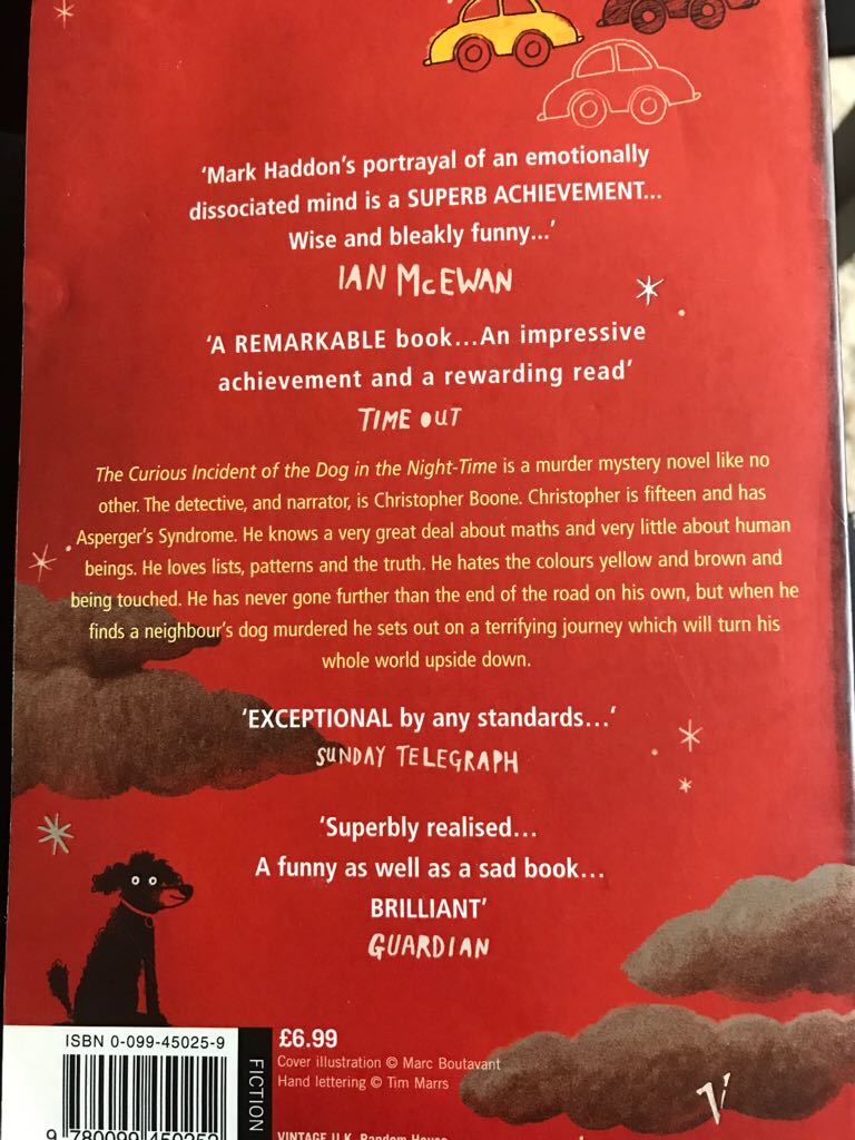 Curious Incident of the Dog in the Night-Time, The - Mark Haddon (Vintage - Paperback) book collectible [Barcode 9780099450252] - Main Image 2