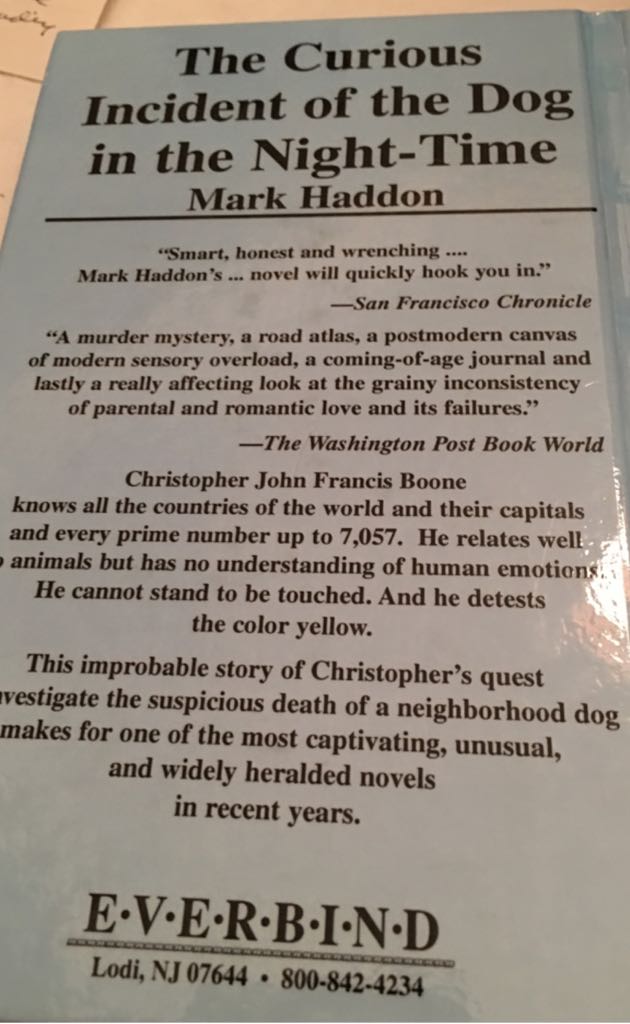 The Curious Incident of the Dog in the Night-Time  (Vintage) book collectible - Main Image 2