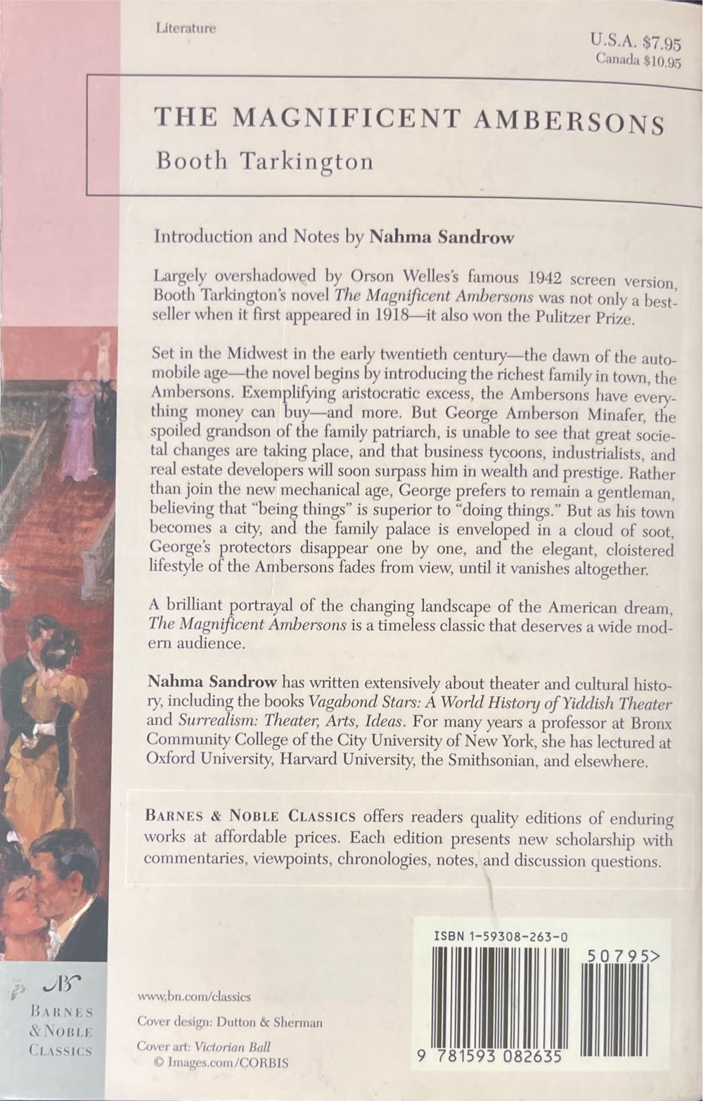 The Magnificent Ambersons - Booth Tarkington (Barnes And Noble Classics - Trade Paperback) book collectible [Barcode 9781593082635] - Main Image 2