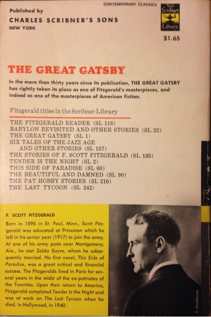 The Great Gatsby - F. Scott Fitzgerald (Penguin Random House Vintage Classics - Paperback) book collectible [Barcode 9780099541530] - Main Image 2