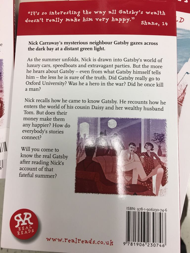 The Great Gatsby - F. Scott Fitzgerald (Read - Paperback) book collectible [Barcode 9781906230746] - Main Image 2