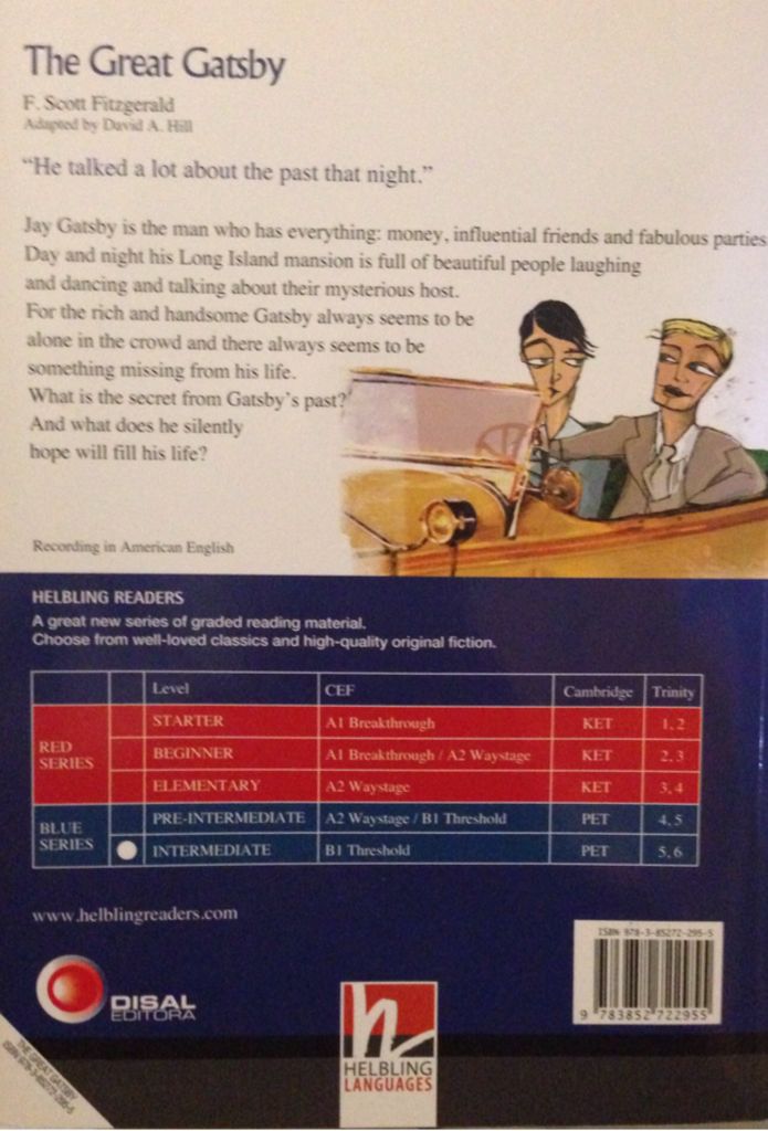 The Great Gatsby - Scott Fitzgerald (DISAL EDITORA) book collectible [Barcode 9783852722955] - Main Image 2