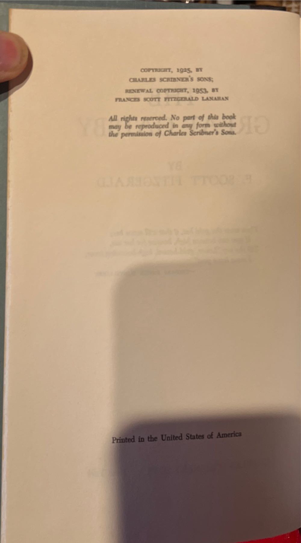 The Great Gatsby - F. Scott Fitzgerald (Charles Scribner’s Sons - Hardcover) book collectible - Main Image 4