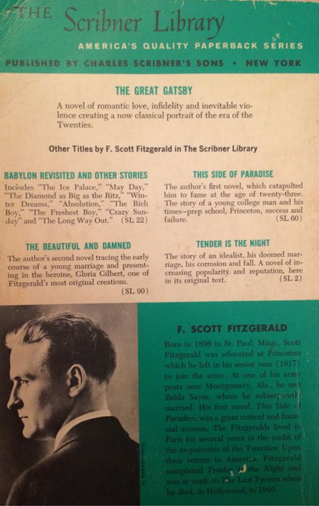 The Great Gatsby - Scott Fitzgerald book collectible - Main Image 2