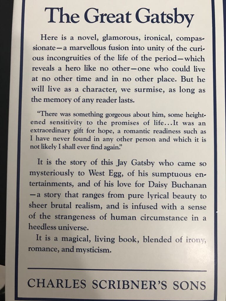 The Great Gatsby - F. Scott Fitzgerald (Charles Scribner’s Sons, New York - Hardcover) book collectible - Main Image 2