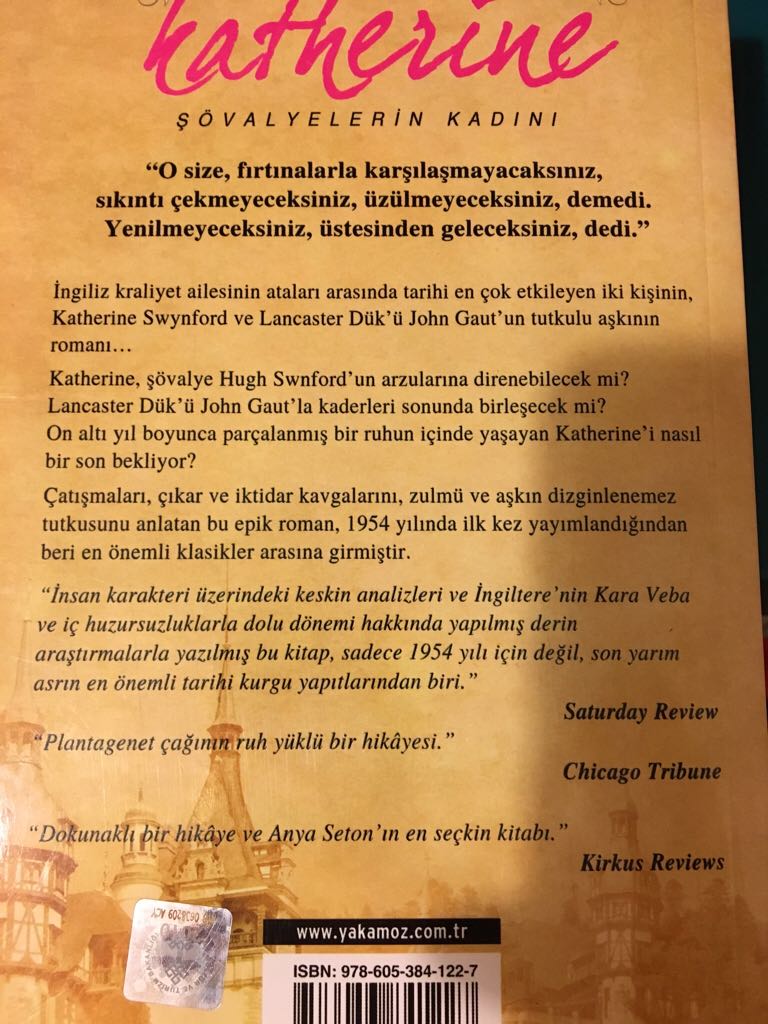 Katherine  book collectible [Barcode 9786053841227] - Main Image 2