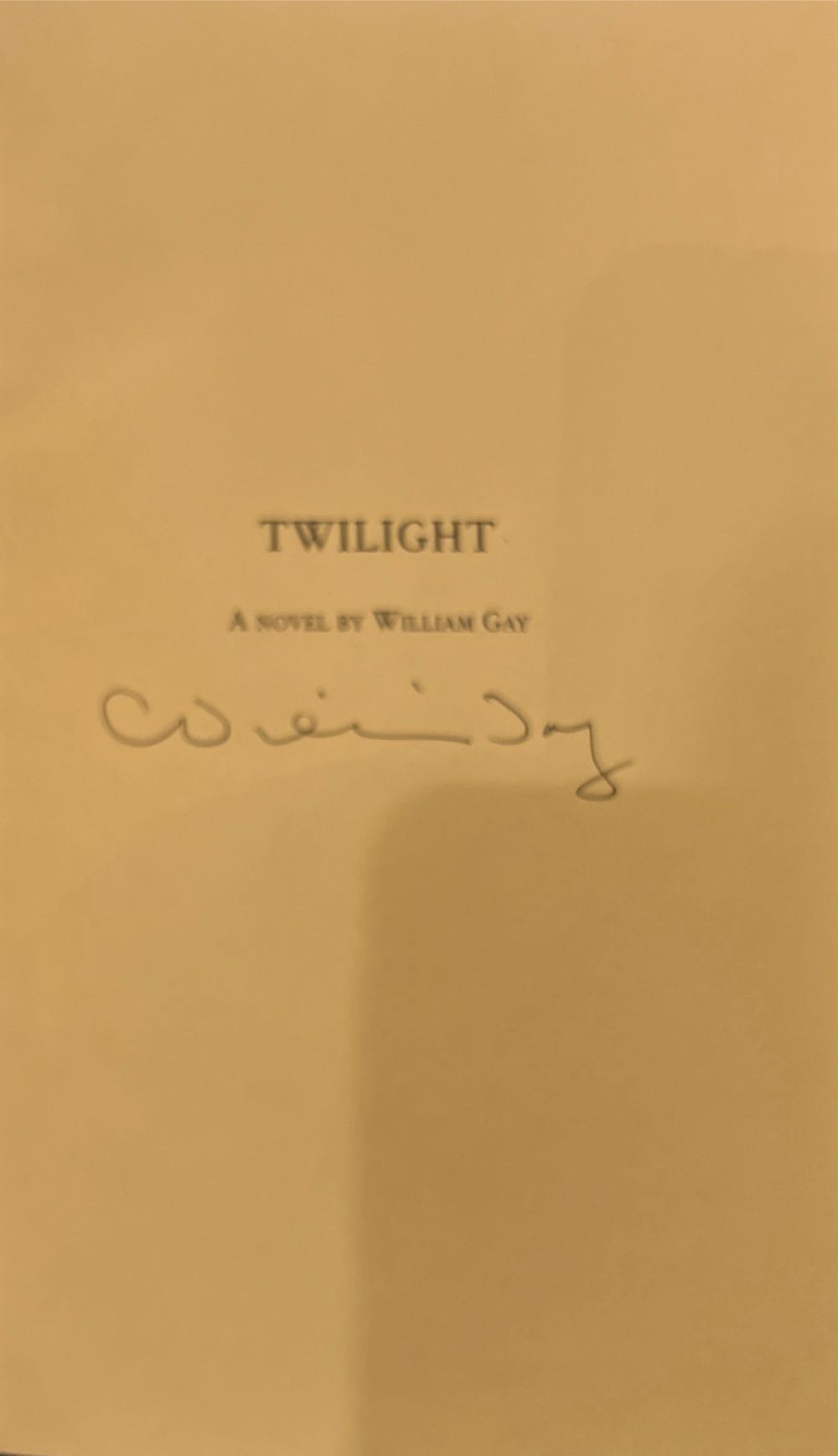 Twilight - William Gay (MacAdam/Cage - Hardcover) book collectible [Barcode 9781596920583] - Main Image 2