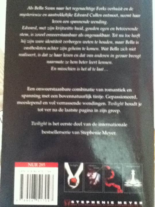 Twilight - Stephenie Meyer (- Paperback) book collectible [Barcode 9789047517047] - Main Image 2