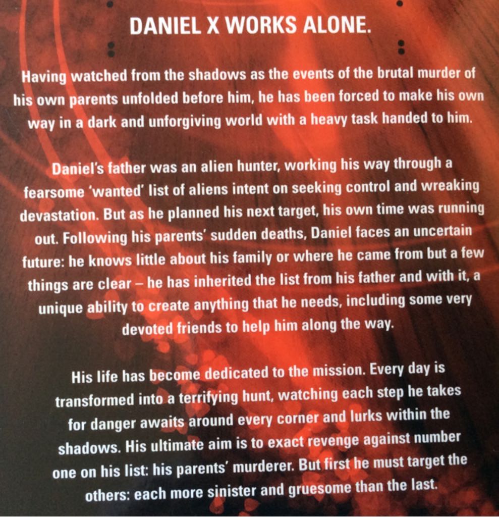 The Dangerous Days of Daniel X - James Patterson (Century - Trade Paperback) book collectible [Barcode 9781846052781] - Main Image 2