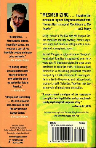 The Girl with the Dragon Tattoo  (Vintage Books - Paperback) book collectible - Main Image 2