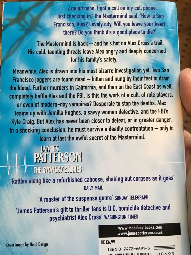 Violets Are Blue - James Patterson (Headline - Paperback) book collectible [Barcode 9780747266914] - Main Image 2