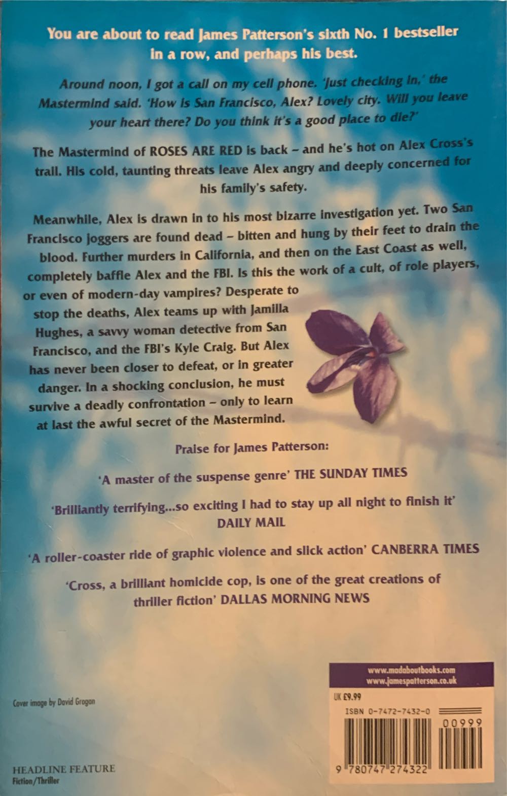 Alex Cross 7-Violets Are Blue - James Patterson (Headline Feature - eBook) book collectible [Barcode 9780747274322] - Main Image 2