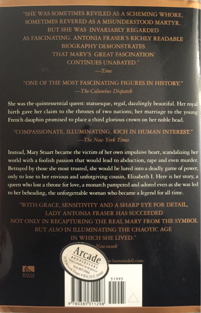 Mary Queen of Scots - Antonia Fraser (Delta - Paperback) book collectible [Barcode 9780385311298] - Main Image 2