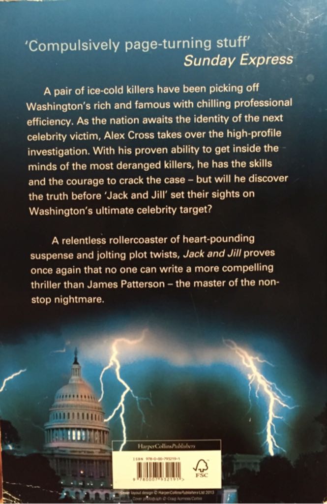 Jack and Jill - James Patterson book collectible [Barcode 9780007932191] - Main Image 2