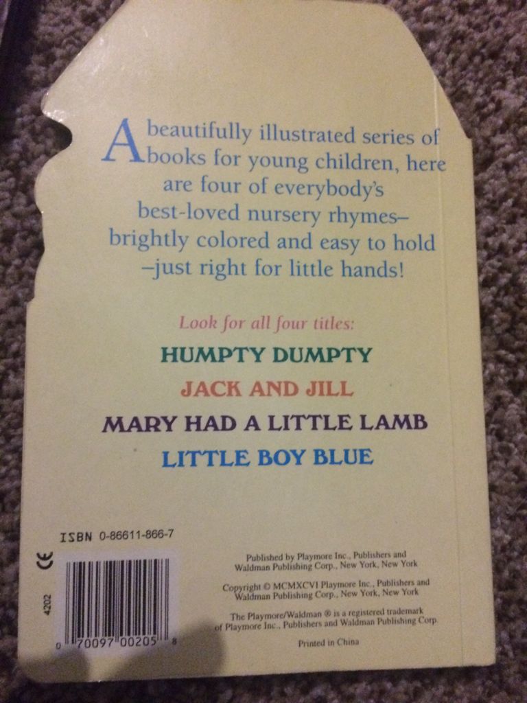 Jack and Jill - Inc Playmore Publishers book collectible [Barcode 9780866118668] - Main Image 2