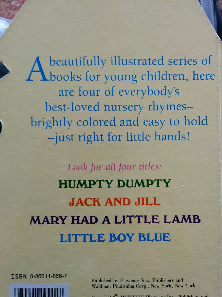 Jack and Jill - Creative Child Press (Playmore inc. Publishers and Waldman Publishing Corp) book collectible - Main Image 2