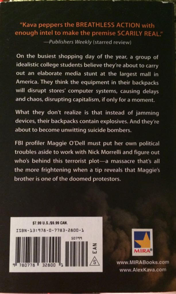 Black Friday - Alex Kava (Mira Books - Paperback) book collectible [Barcode 9780778328001] - Main Image 2