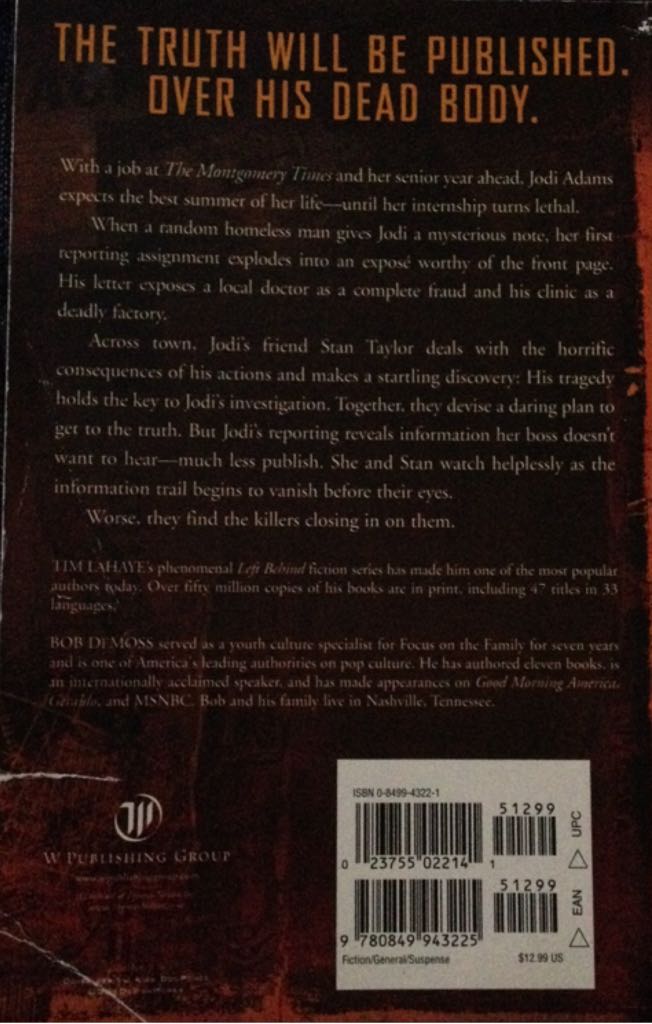 Black Friday - Tim LaHaye (Thomas Nelson - Trade Paperback) book collectible [Barcode 9780849943225] - Main Image 2