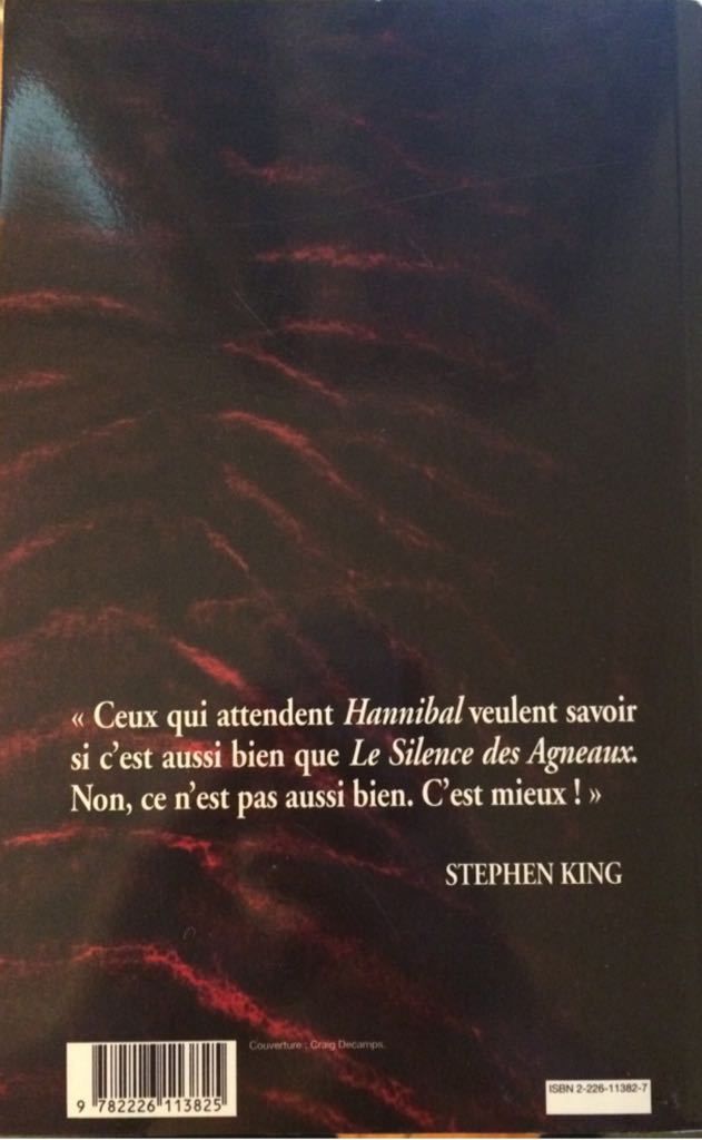 Hannibal - Thomas Harris (Éditions Albin Michel - Paperback) book collectible [Barcode 9782226113825] - Main Image 2
