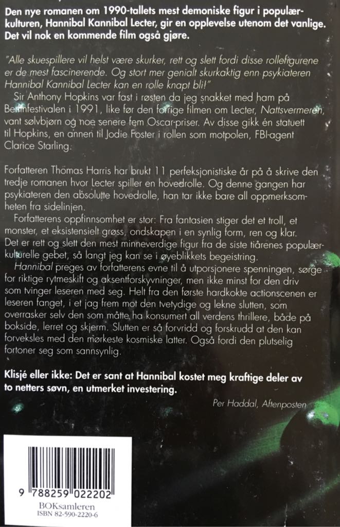 Hannibal - Harris Thomas (Hardcover) book collectible [Barcode 9788259022202] - Main Image 2