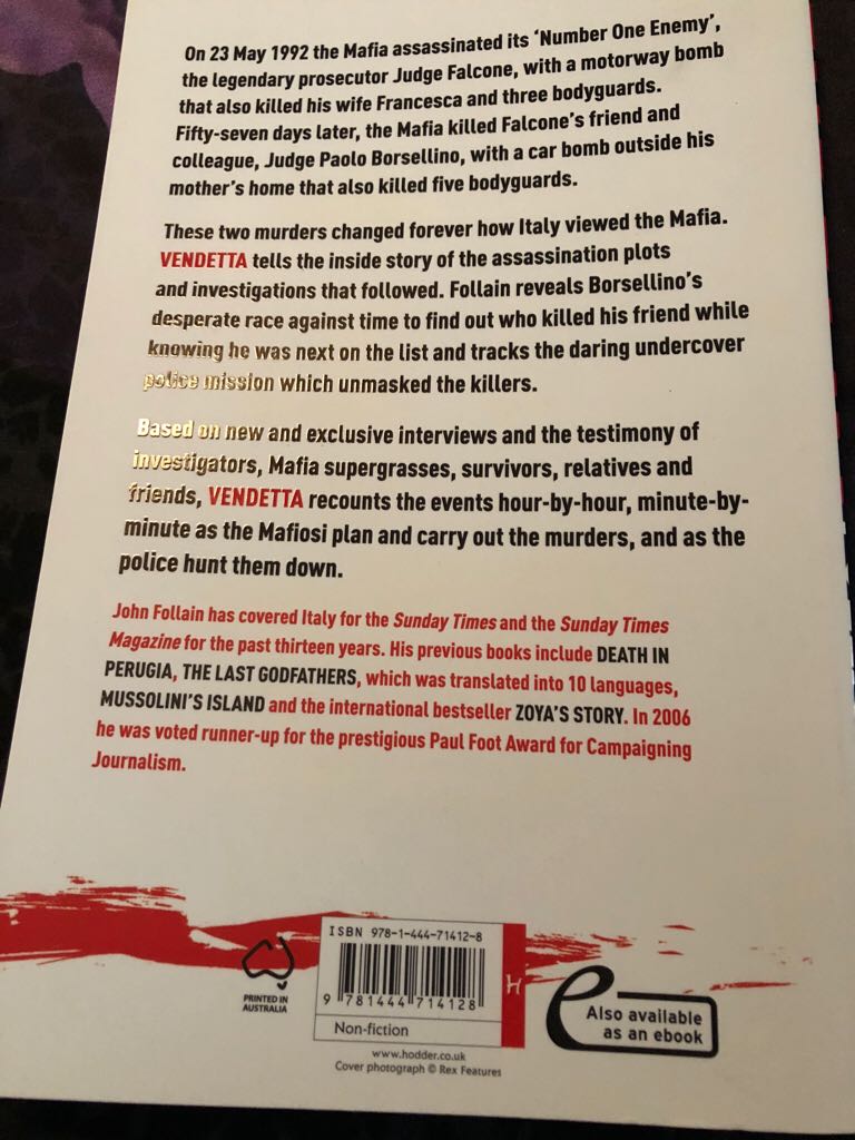 Vendetta  book collectible [Barcode 9781444714128] - Main Image 2