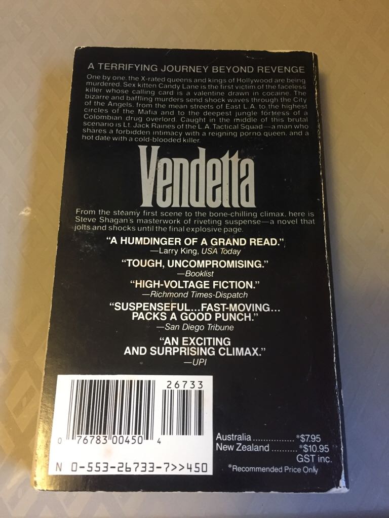 Vendetta  book collectible - Main Image 2