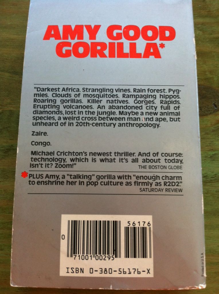 Congo - Michael Crichton (Avon Books - Paperback) book collectible [Barcode 9780380561766] - Main Image 2