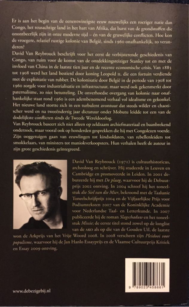 Congo - David Van Reybrouck (Uitgeverij De Bezige Bij - Paperback) book collectible [Barcode 9789023458661] - Main Image 2